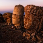 Stone heads atop Nemrut Dagh