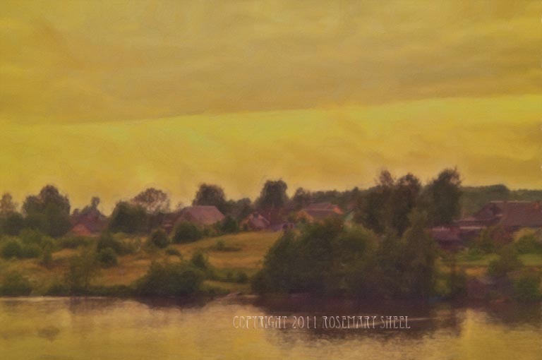Village on the Volga Travel Photographs By Rosemary Sheel