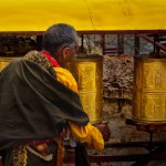 Prayer Wheels at Drepung Monastery, Tibet