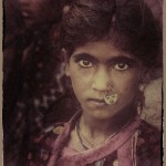 portrait of Megwar girl with nose ring