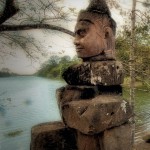 statue of gods of angkor thom