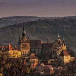 Romania's medieval landscape: Citadel of Sighisoara landscape medieval citadel of romania's sighisoara at dawn