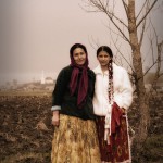 portrait of gypsy girls in romania