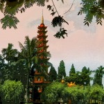landscape Hanoi Vietnam Pagoda and Lake