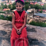 Turkish Girl in Orange Dress