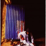 Araouane, Mali: the headman's son pours tea
