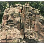 Faces on the gate at Ta Prohm