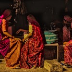 Rajasthani women shopping