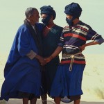 Untouched photo of Touareg men greeting each other