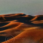 mountanous sand dunes of Morocco's Erg Chebbi at dusk